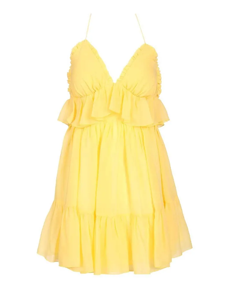 Raquel Diniz Kurzes Kleid - Gelb Gelb