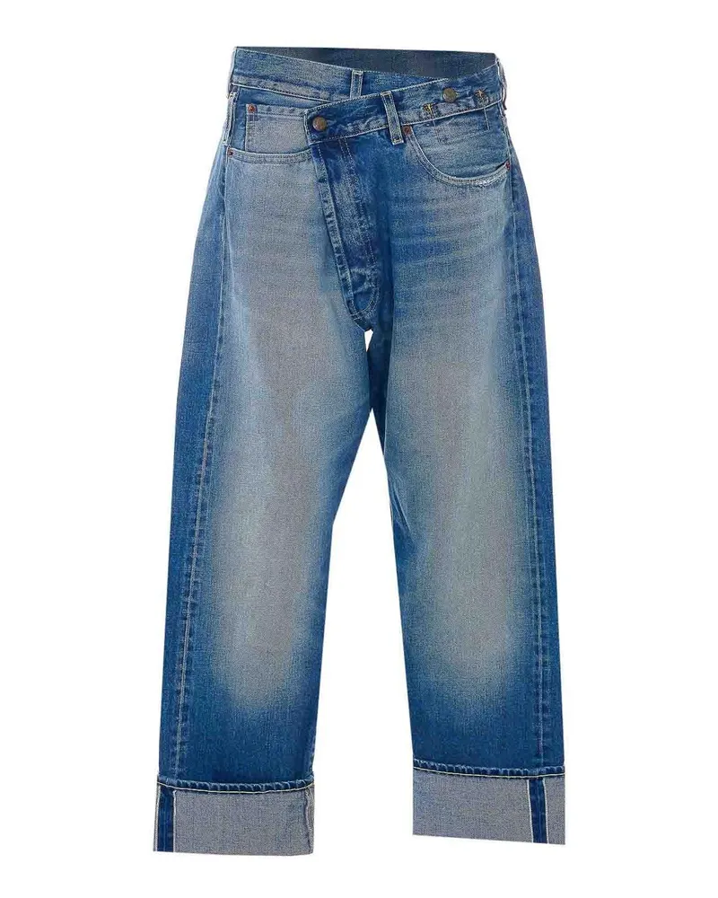 R13 Straight Leg Jeans - Blau Blau