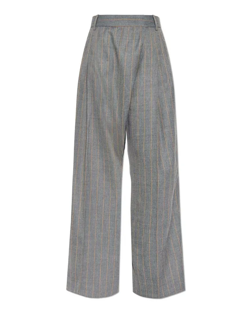 Ganni Formale Hose - Grau Grau