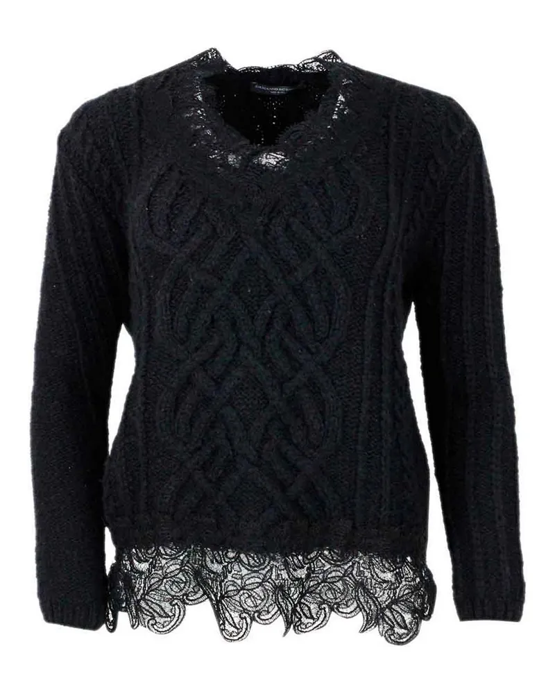 Ermanno Scervino Rundhalspullover - Schwarz Schwarz
