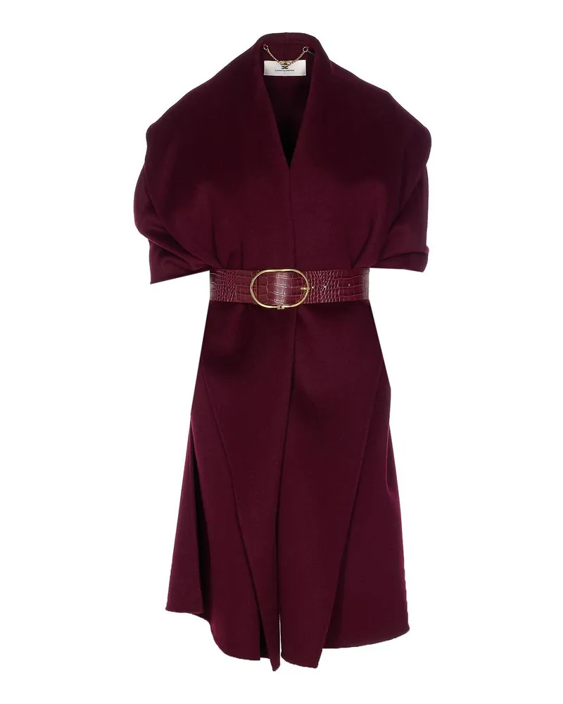 Elisabetta Franchi Kurzer Mantel - Rot Rot