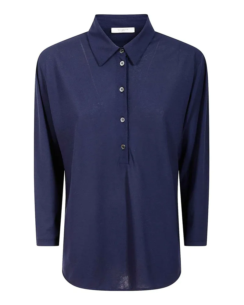 Zanone Poloshirt - Jeansblau Jeansblau