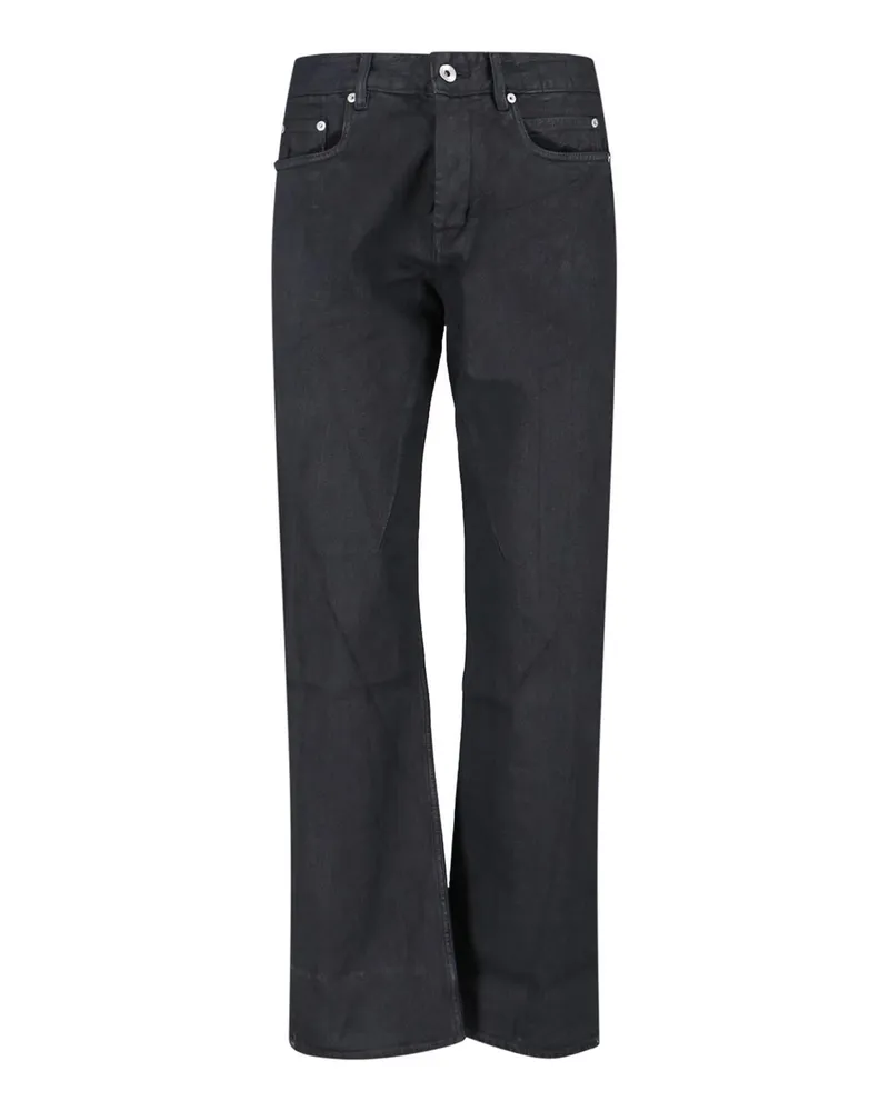 Rick Owens Straight Leg Jeans - Schwarz Schwarz