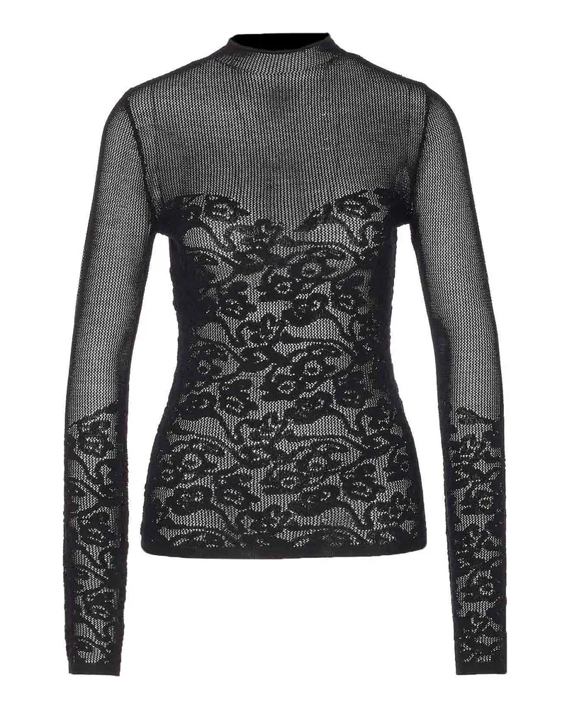 Patrizia Pepe Rundhalspullover - Schwarz Schwarz