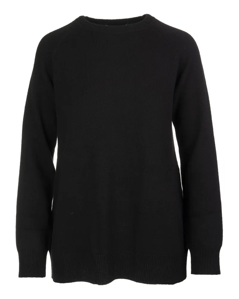 Max Mara Rundhalspullover - Schwarz Schwarz