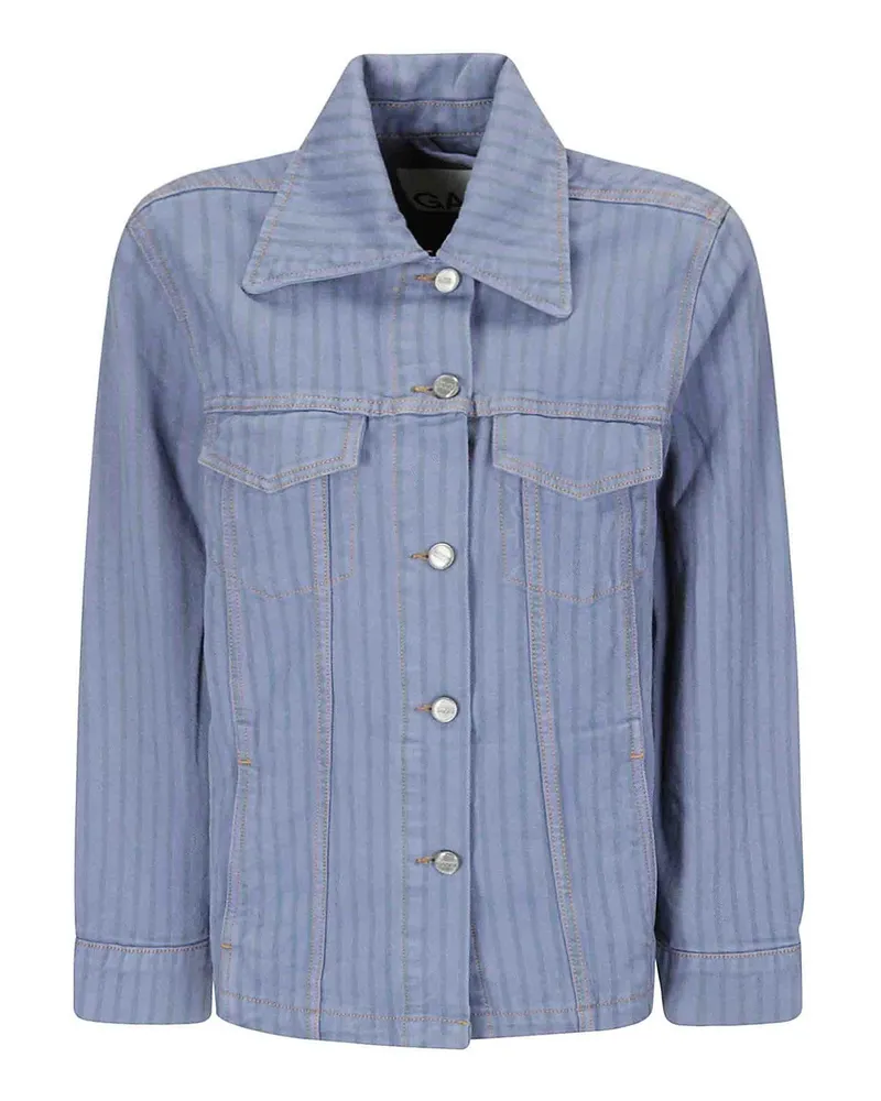 Ganni Jeansjacke - Blau Blau