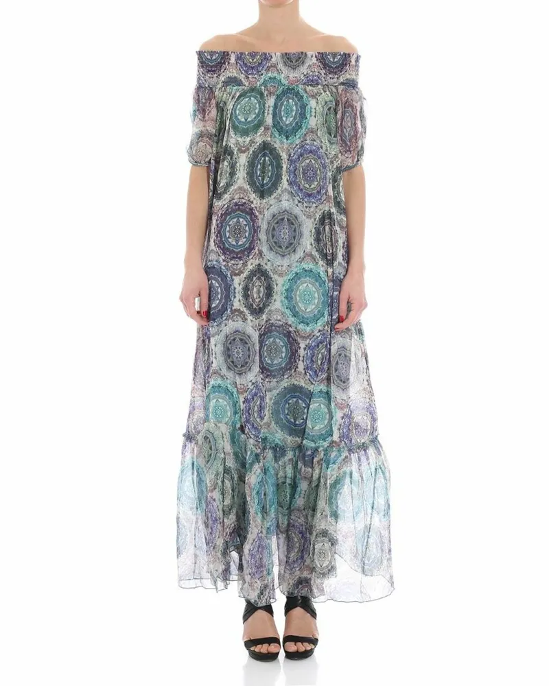 FUZZI Knielanges Kleid - Bunt Bunt