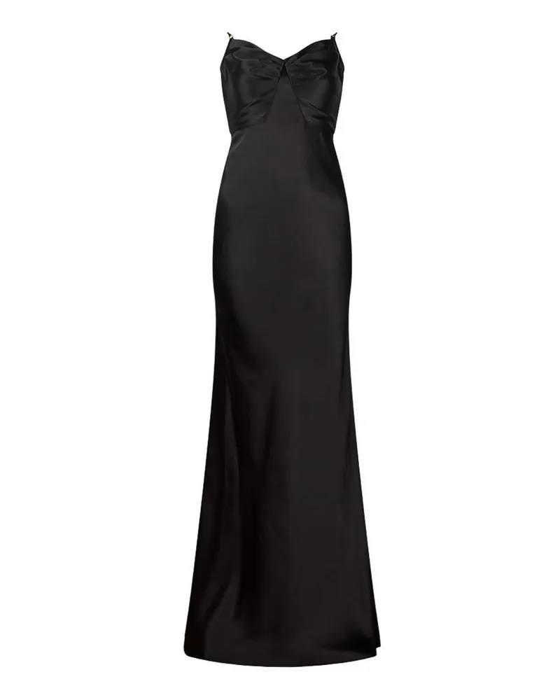 Elisabetta Franchi Maxikleid - Schwarz Schwarz