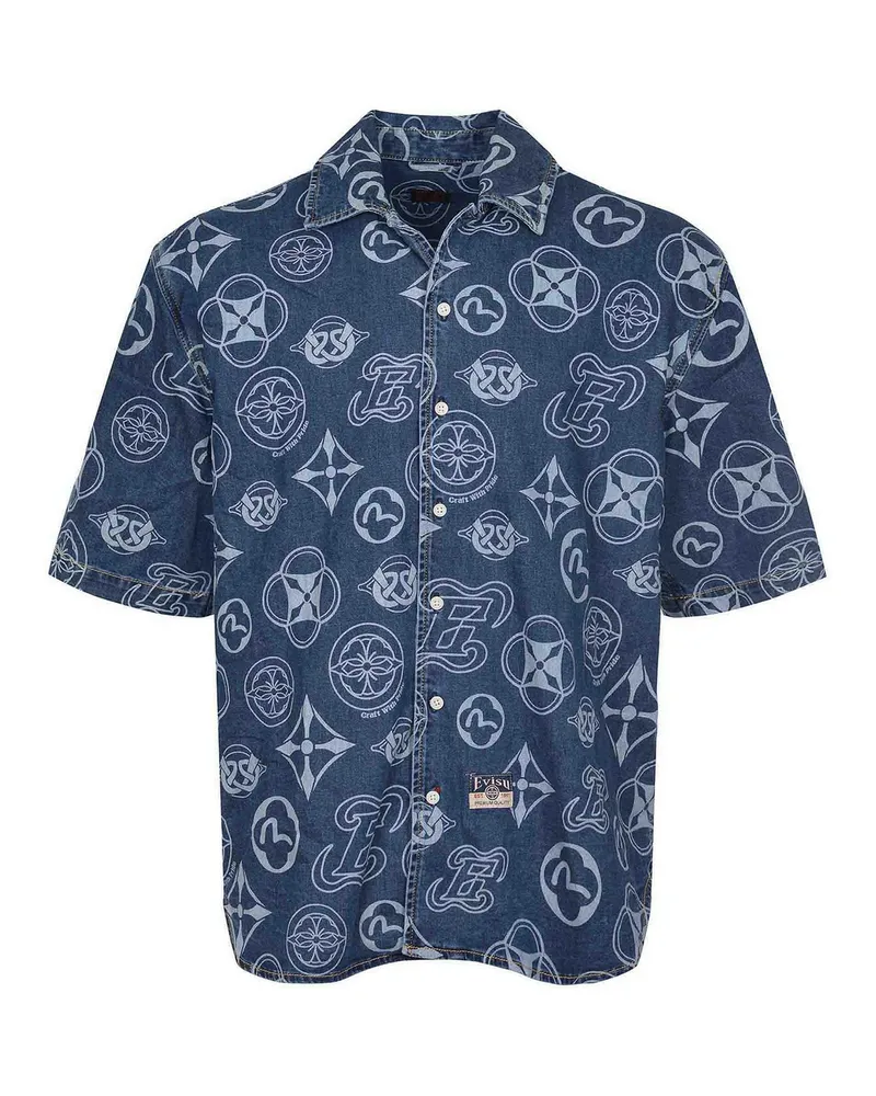 Evisu Hemd - Dunkles Jeansblau Dunkles