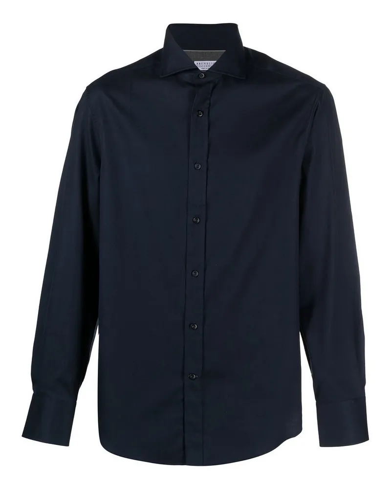 Brunello Cucinelli Hemd - Dunkelblau Dunkelblau