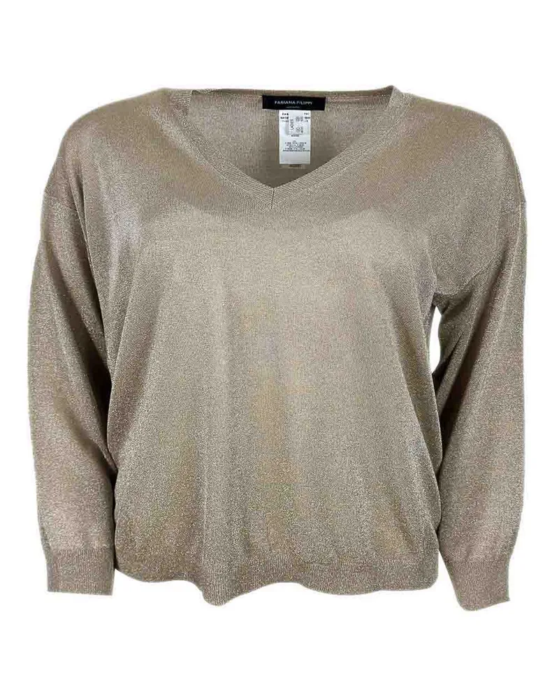 Fabiana Filippi Rundhalspullover - Beige Beige