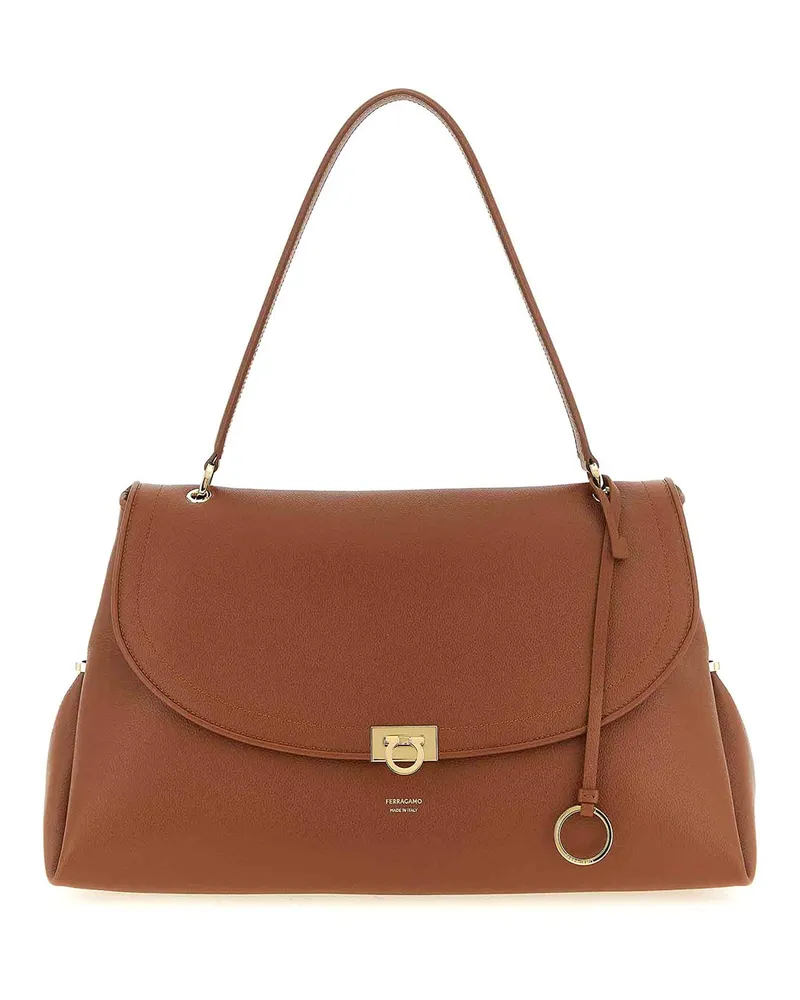 Ferragamo Schultertasche - Braun Braun