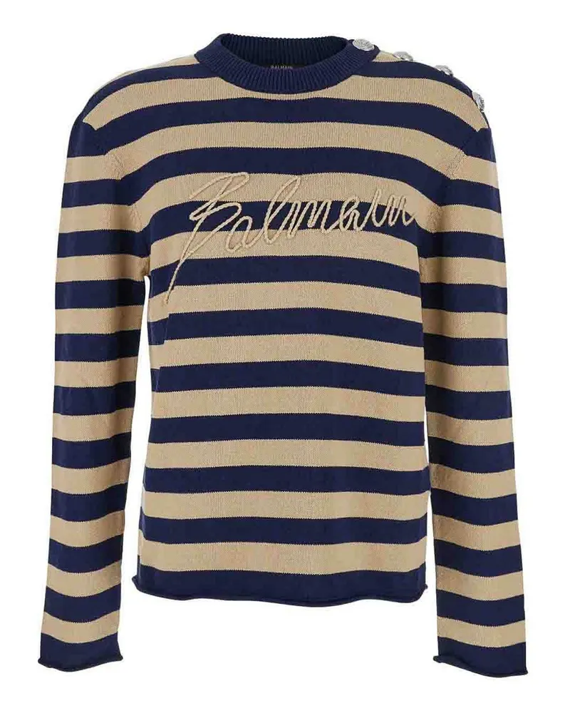 Balmain U-Boot-Pullover - Braun Braun