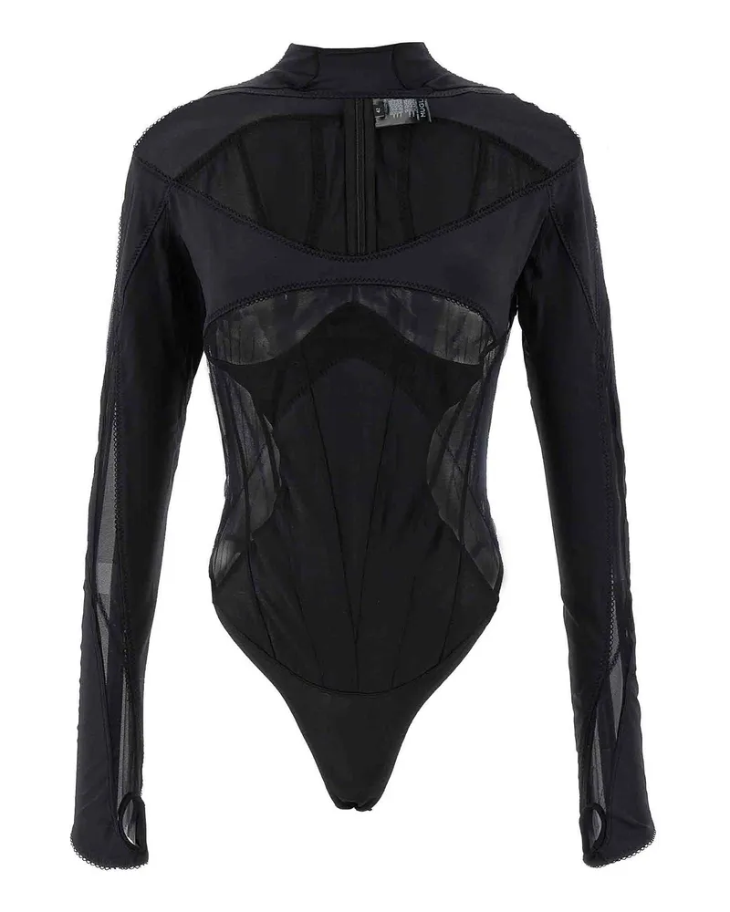 Thierry Mugler Top - Schwarz Schwarz