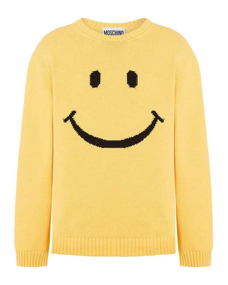 Moschino Rundhalspullover - Gelb Gelb