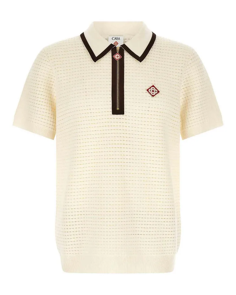 Casablanca Paris Poloshirt - Weiß Weiß