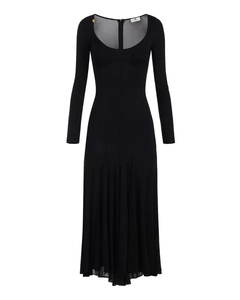 Elisabetta Franchi Knielanges Kleid - Schwarz Schwarz