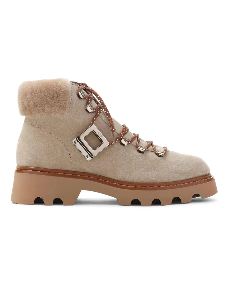 Roger Vivier Stiefel - Dunkelbeige Dunkelbeige