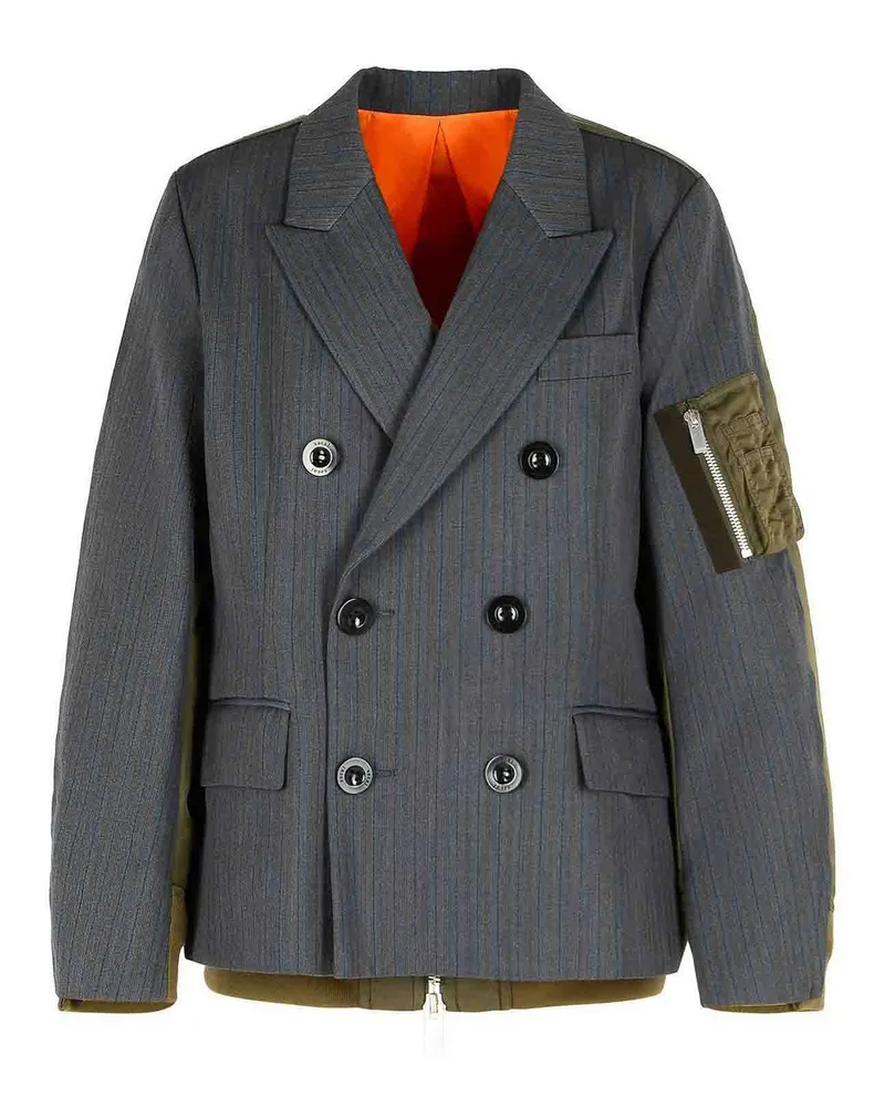 Sacai Blazer - Grau Grau