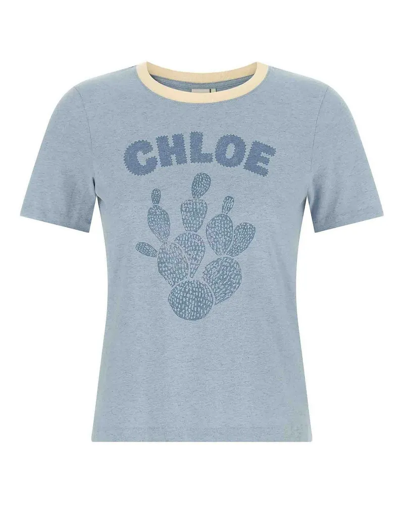 Chloé T-Shirt - Hellblau Hellblau