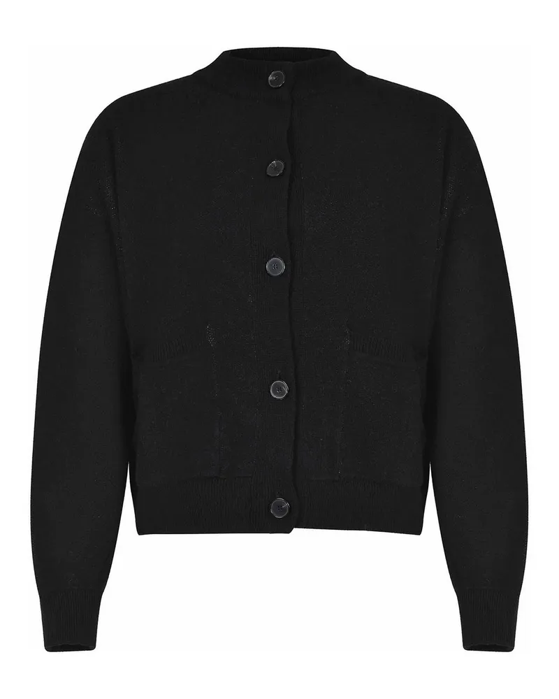 SOLOTRE Rundhalspullover - Schwarz Schwarz