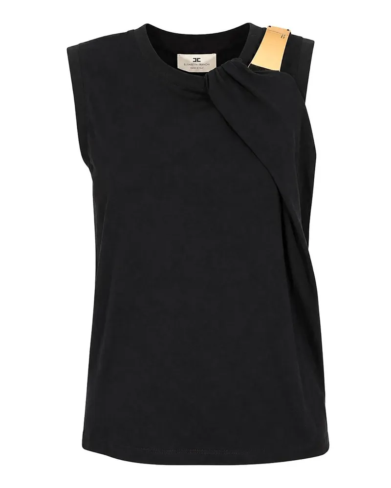 Elisabetta Franchi T-Shirt - Schwarz Schwarz