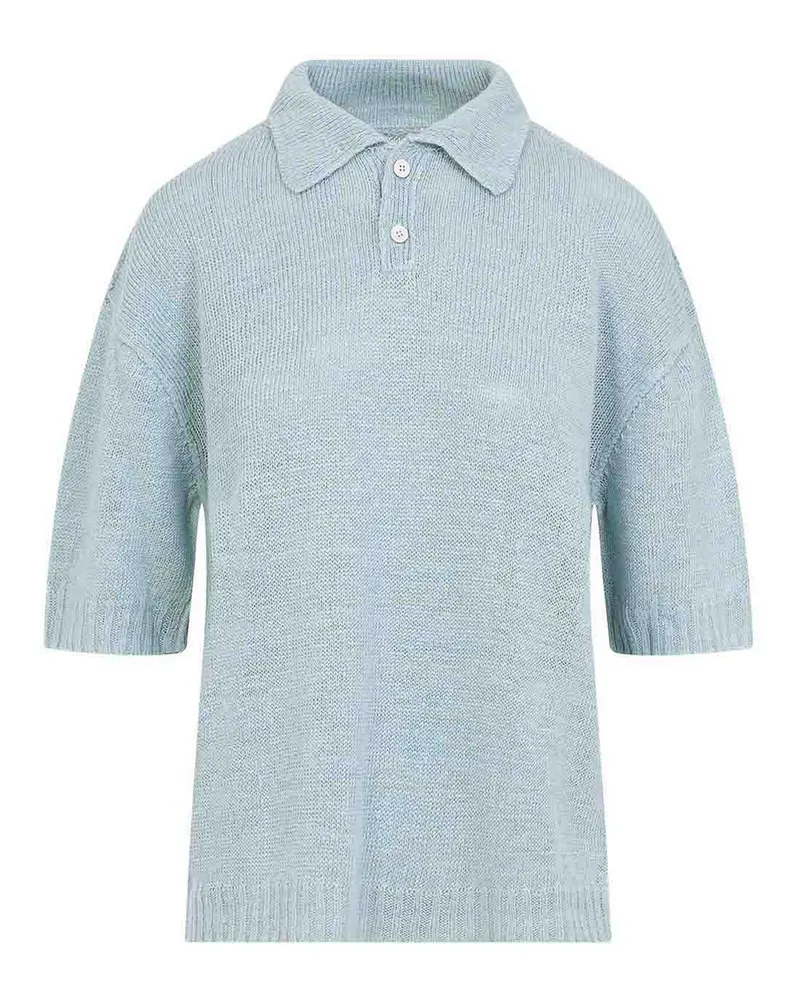 Maison Margiela Poloshirt - Hellblau Hellblau