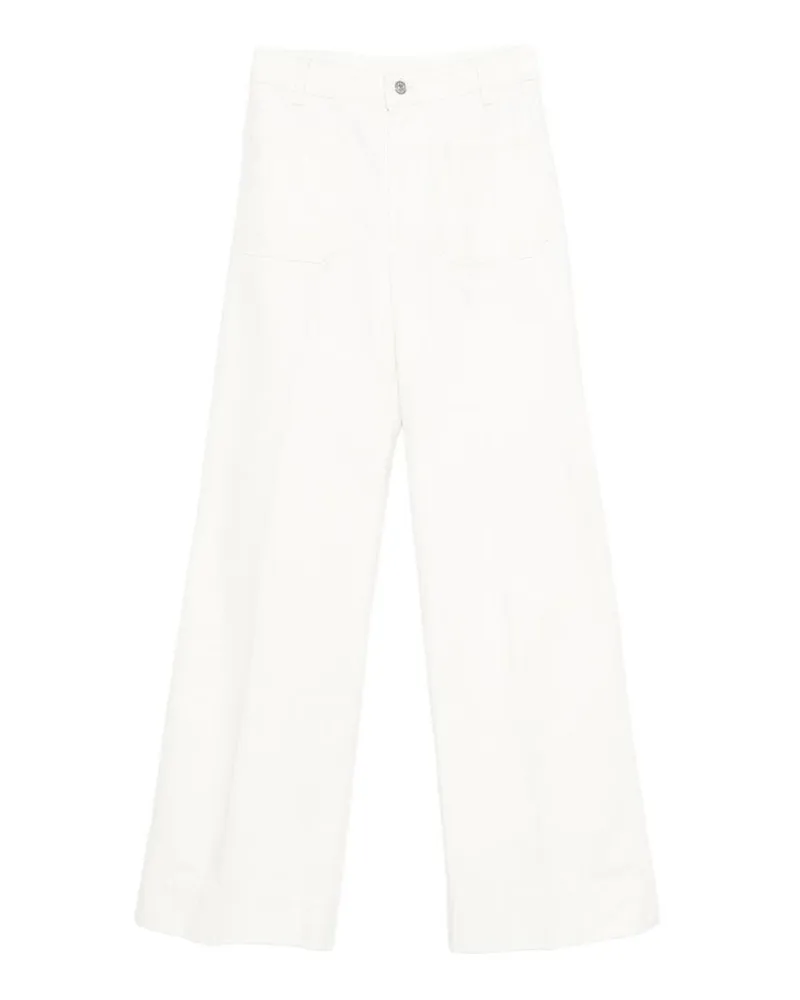 Victoria Beckham Straight Leg Jeans - Weiß Weiß