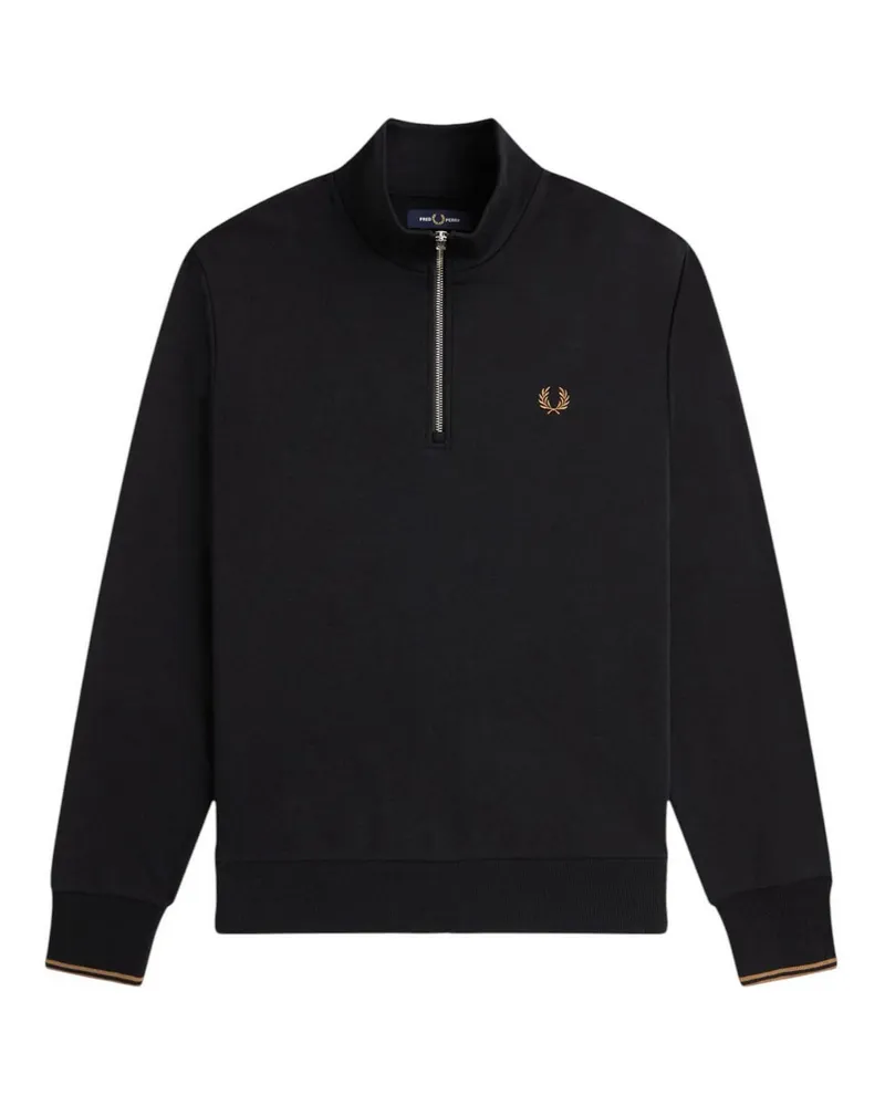 Fred Perry U-Boot-Pullover - Schwarz Schwarz