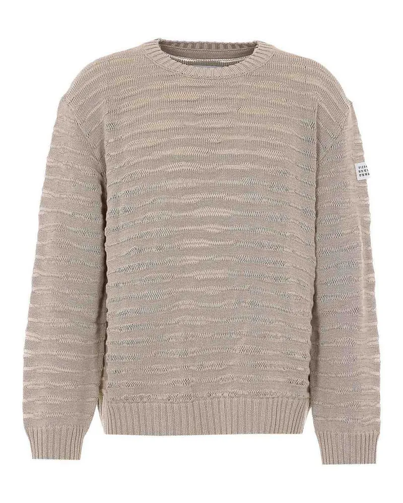 Maison Margiela Rundhalspullover - Beige Beige