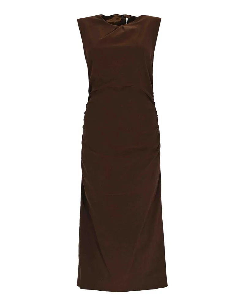 Liviana Conti Knielanges Kleid - Dunkelbraun Dunkelbraun