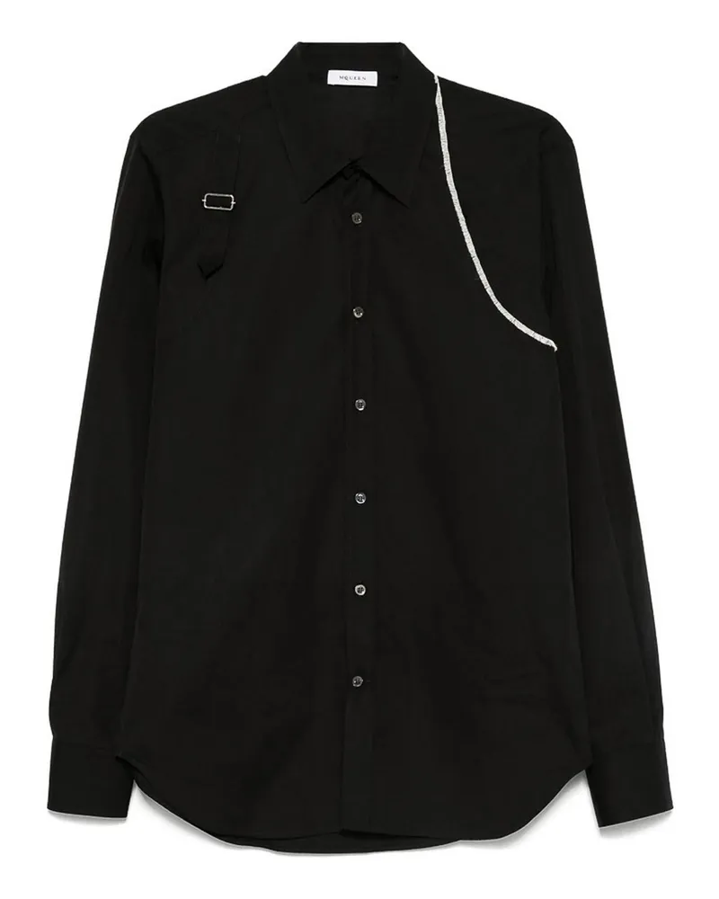 Alexander McQueen Hemd - Schwarz Schwarz
