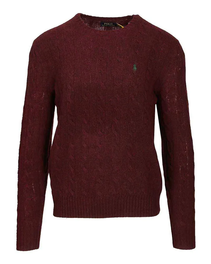 Ralph Lauren Rundhalspullover - Dunkelrot Dunkelrot