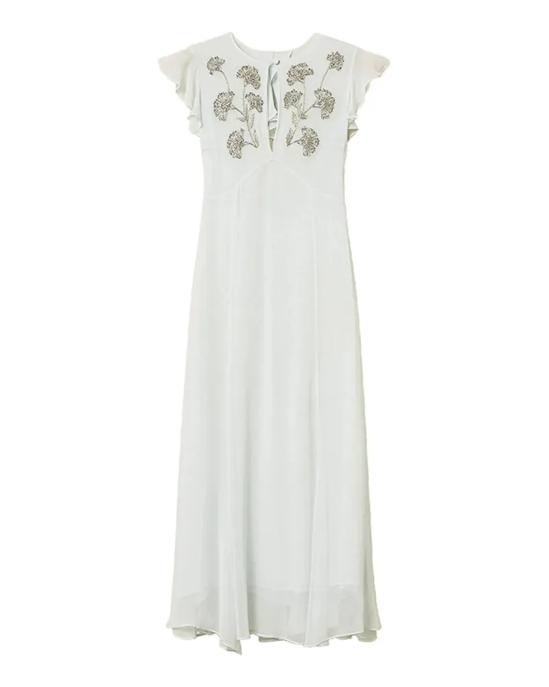 Twin-Set Knielanges Kleid - Weiß Weiß