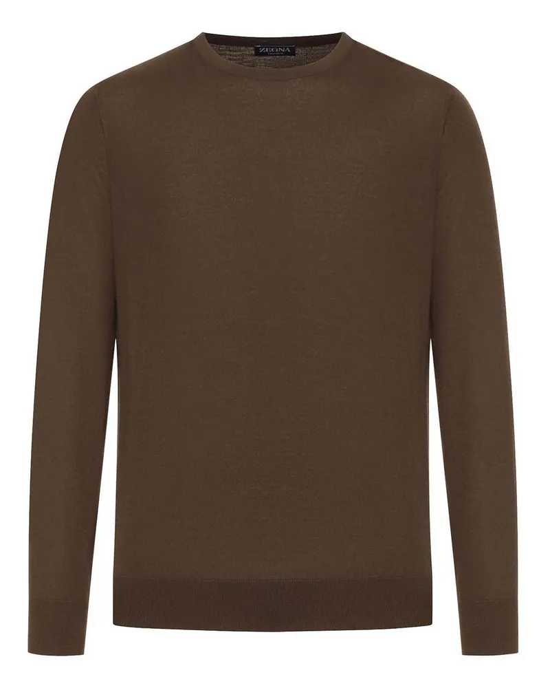 Ermenegildo Zegna Rundhalspullover - Braun Braun
