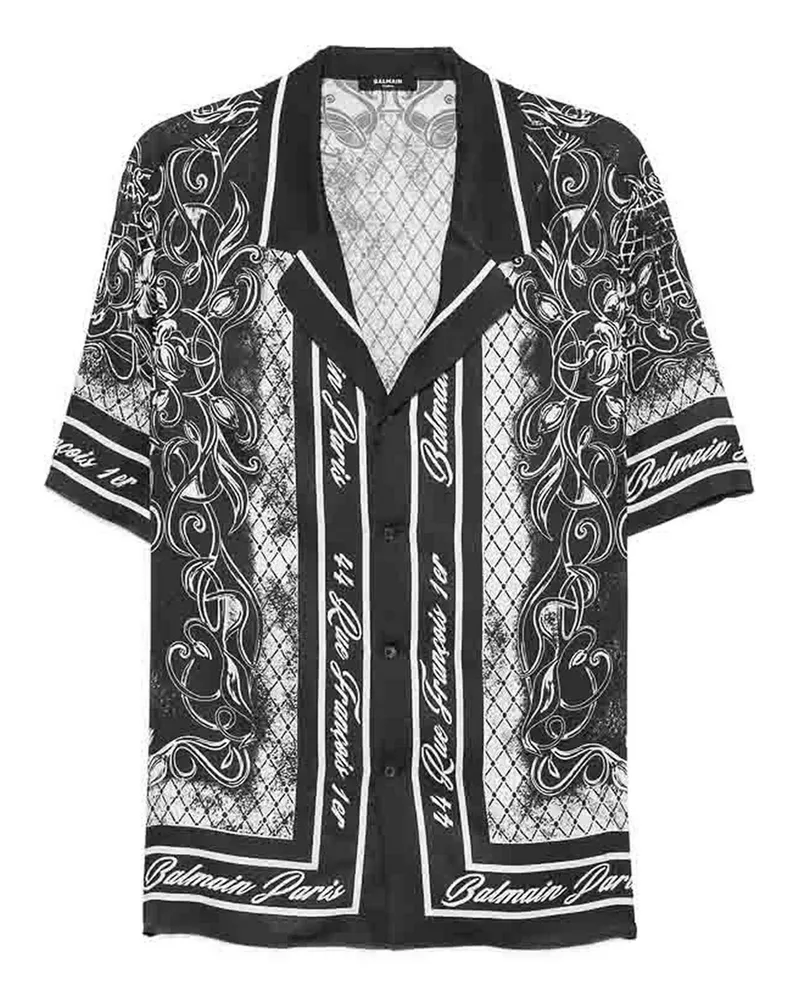 Balmain Hemd - Schwarz Schwarz
