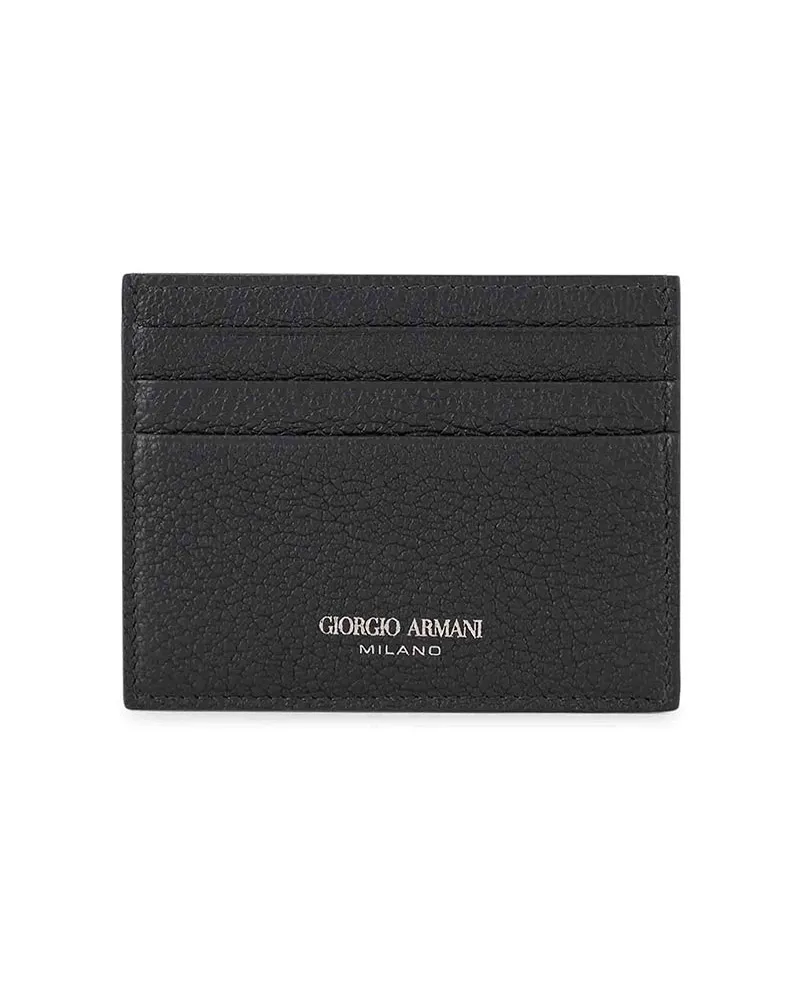 Giorgio Armani Portemonnaie - Schwarz Schwarz