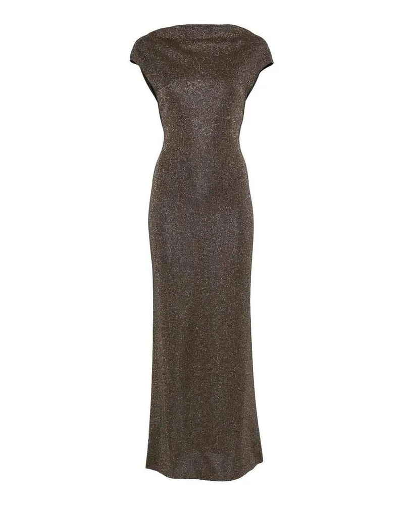 Max Mara Knielanges Kleid - Braun Braun