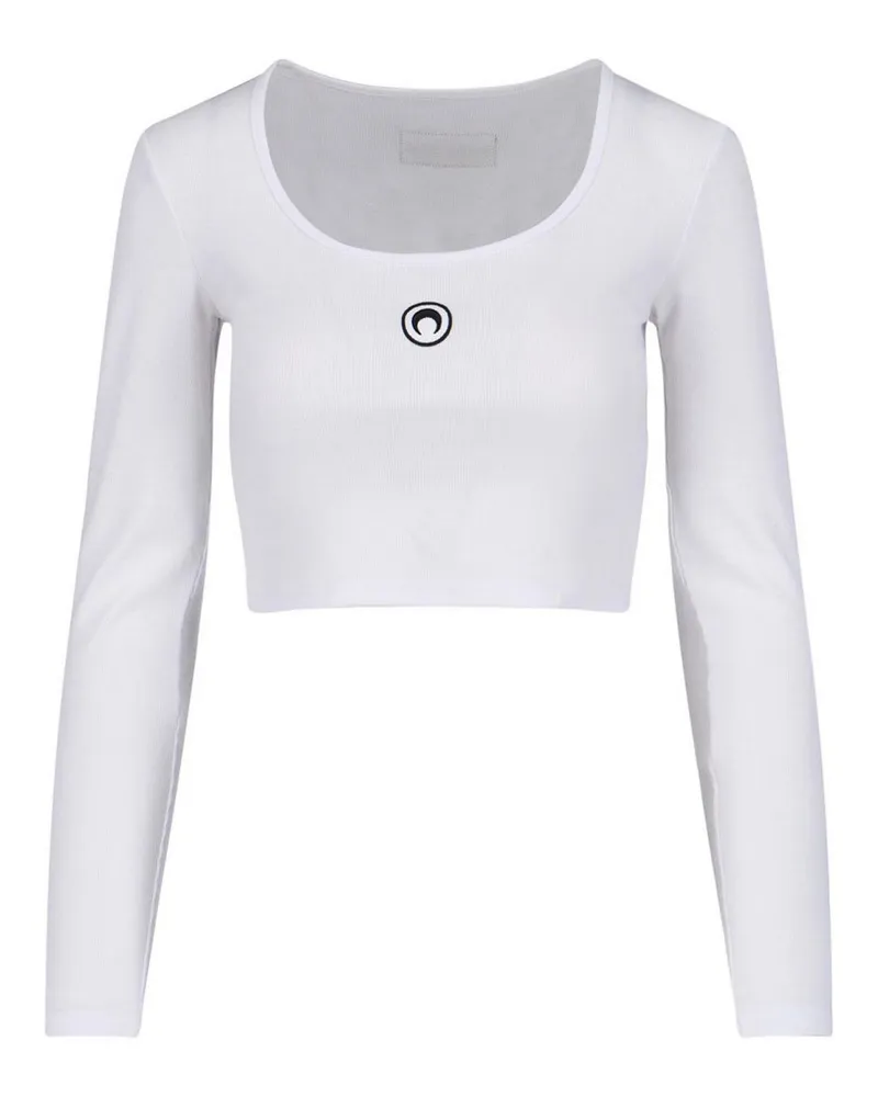 Marine Serre Top - Weiß Weiß