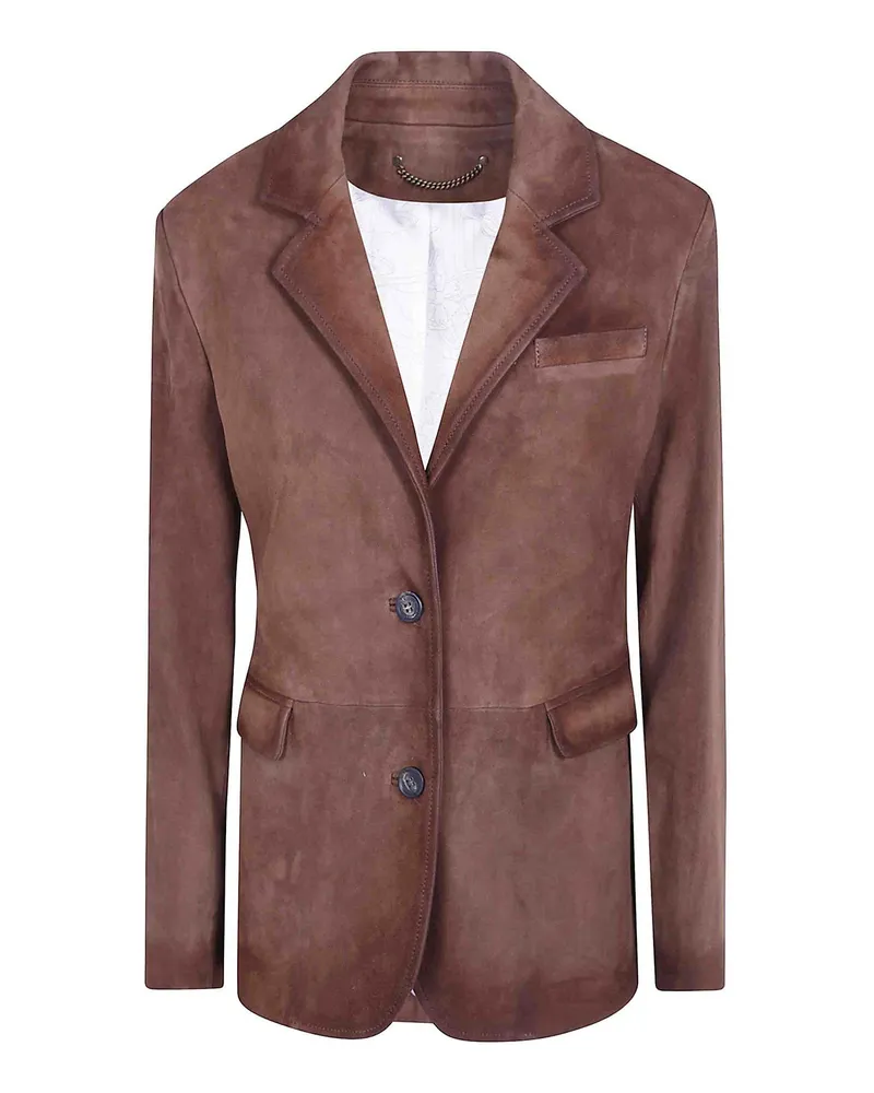 Golden Goose Lederjacke - Braun Braun
