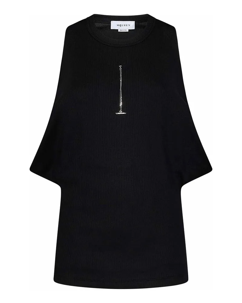 Alexander McQueen Top - Schwarz Schwarz
