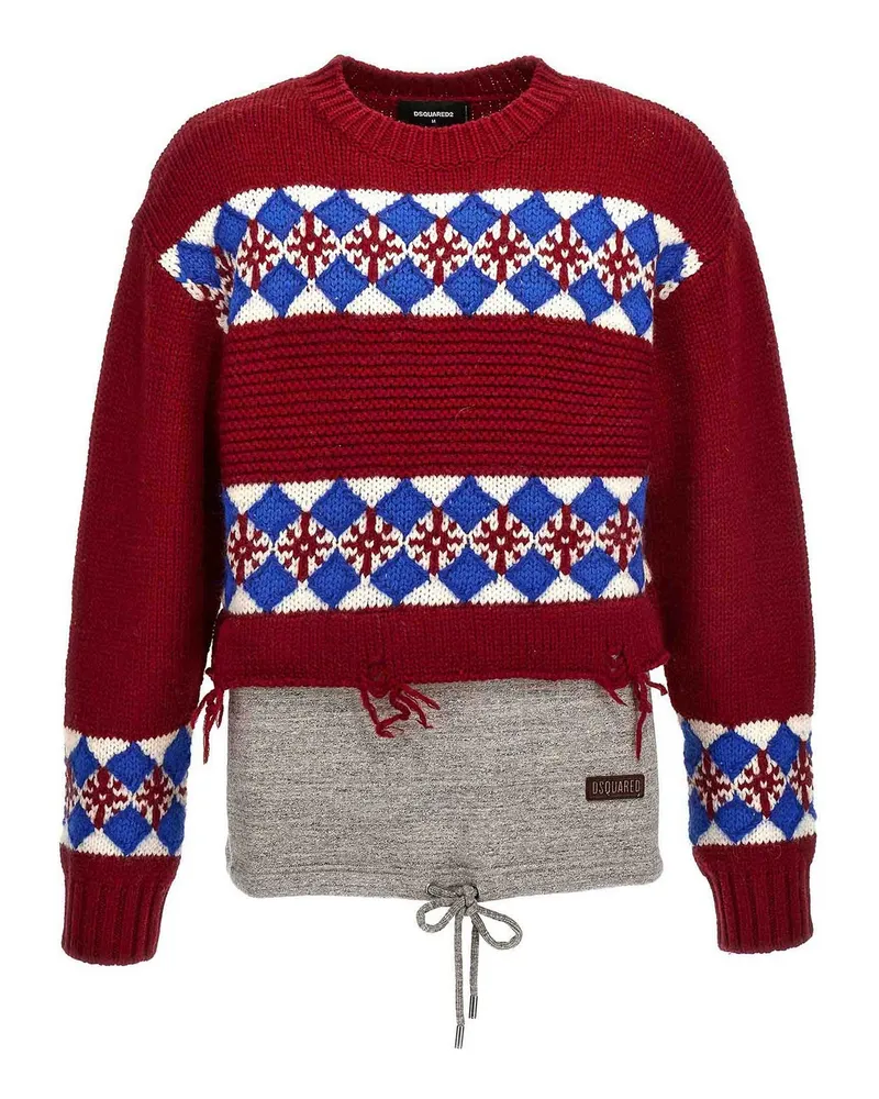 Dsquared2 Rundhalspullover - Bunt Bunt