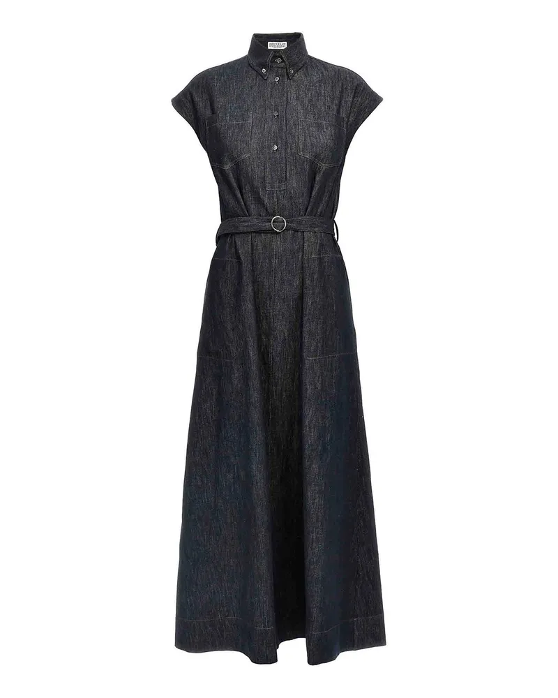 Brunello Cucinelli Maxikleid - Blau Blau