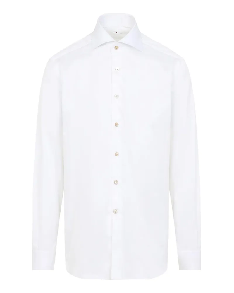 Kiton Hemd - Weiß Weiß