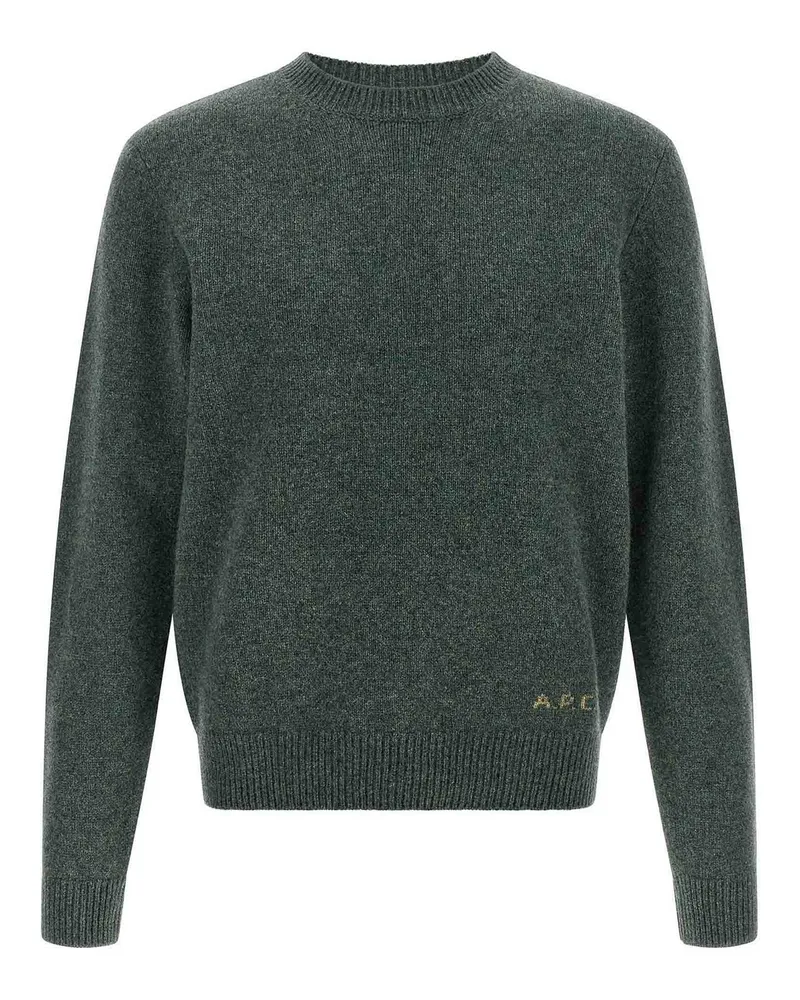A.P.C. A. P.C. Rundhalspullover - Grün Grün