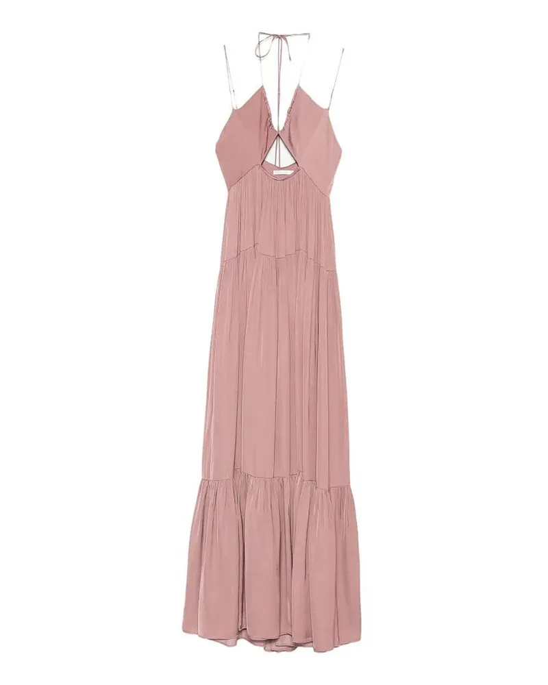 Patrizia Pepe Knielanges Kleid - Hellbraun Hellbraun