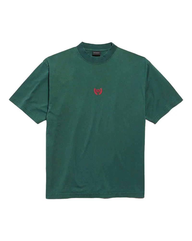 Balenciaga T-Shirt - Dunkelgrün Dunkelgrün