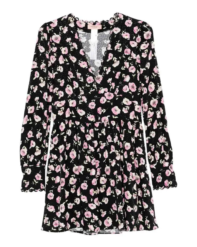 Twin-Set Knielanges Kleid - Schwarz Schwarz