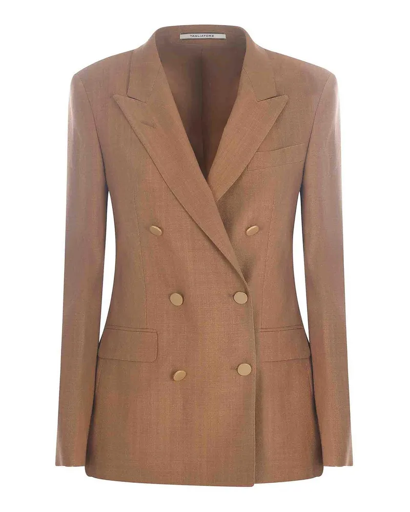 Tagliatore Lederjacke - Camel Camel