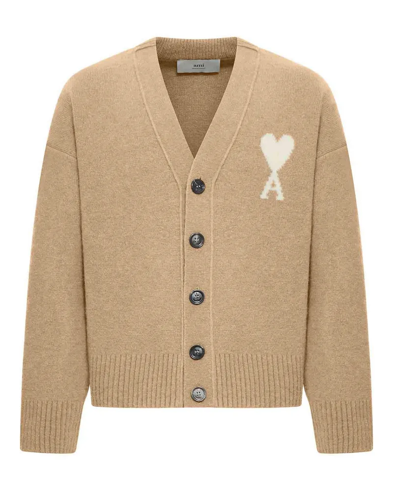 AMI Paris Cardigan - Nude Nude